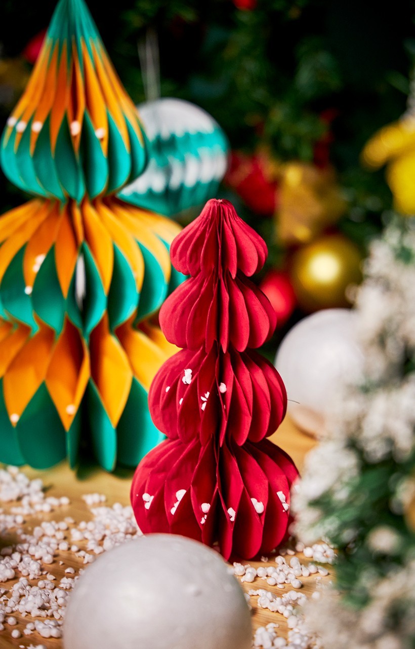 Décoration de Noël en nid d'abeille
