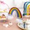 Custom Rainbow Honeycomb Paper Centerpieces | Rainbow Table Decorations for Party