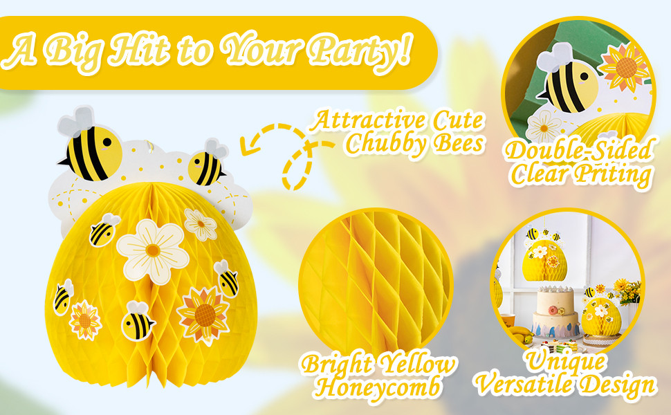 décor en nid d'abeille en papier