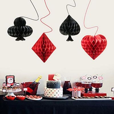 Casino Honeycomb Party Decorations | Hanging Paper Honeycomb Balls Factory Price