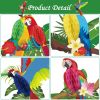 Personalized Tropical Birds Honeycomb Paper | Luau Honeycomb Hanging Party Decorations