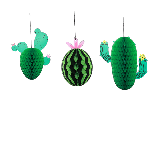 JOYEET Cactus Watermelon Honeycomb Decorations Kit for Party Supplies Wholesale