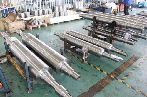 Customized shaft in carbon stainless alloy steel for heavy industry use