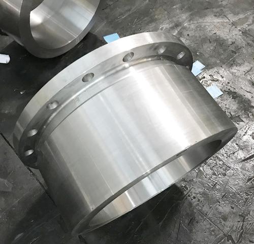 Customized nozzle flange in carbon stainless alloy steel for heavy industry use