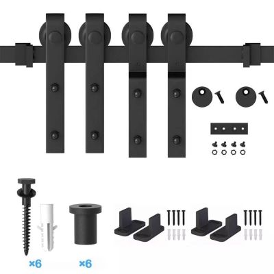 Basic I Shape Low Clearance Barn Door Hardware