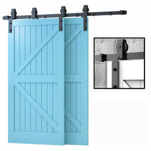 Bypass Barn Door Hardware Kit Basic