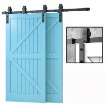 Bypass Barn Door Hardware Kit Basic