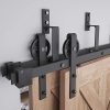 مجموعة أدوات باب الحظيرة الفولاذية لتجاوز السقف المنخفض