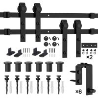 Ceiling Mount Bypass Barn Door Hardware