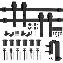 Ceiling Mount Bypass Barn Door Hardware