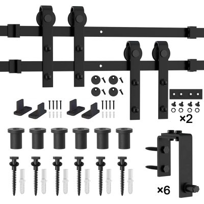Ceiling Mount Bypass Barn Door Hardware