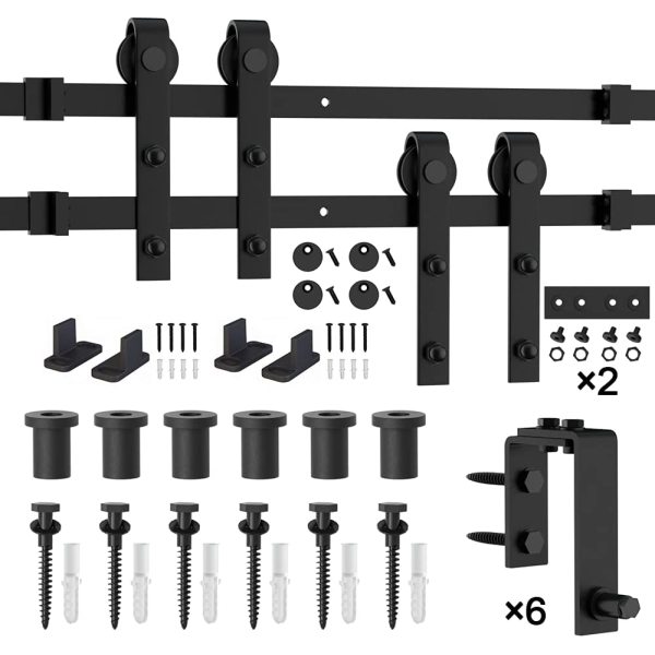 Ceiling Mount Bypass Barn Door Hardware