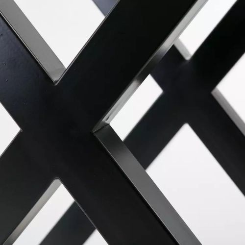 Perna de mesa de metal em forma de X preto