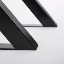 X Shape Tube Metal Table Leg black