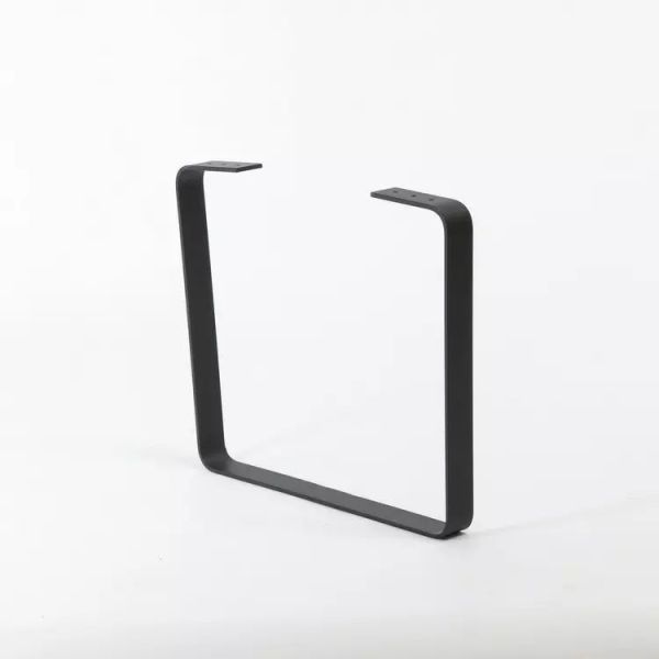 U Shape Metal Table Leg Black for Bench
