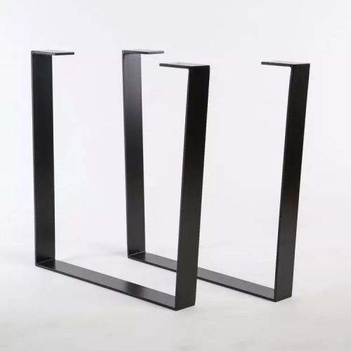 Pata de mesa de metal con panel en forma de U para mesa de comedor