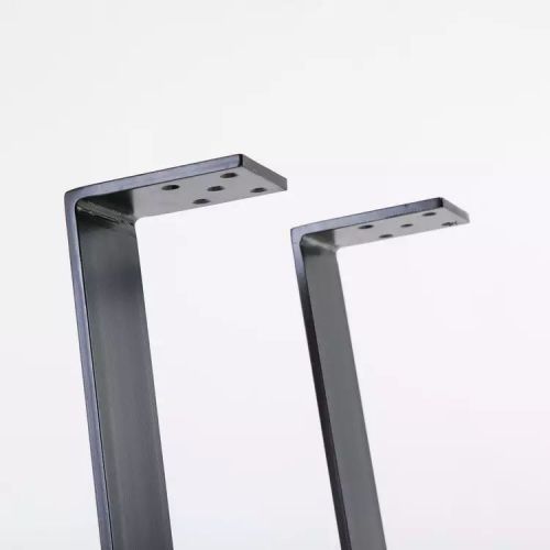 Pata de mesa de metal con panel en forma de U para mesa de comedor