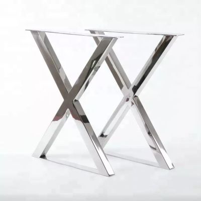 X Shape Stainless Steel Table Leg