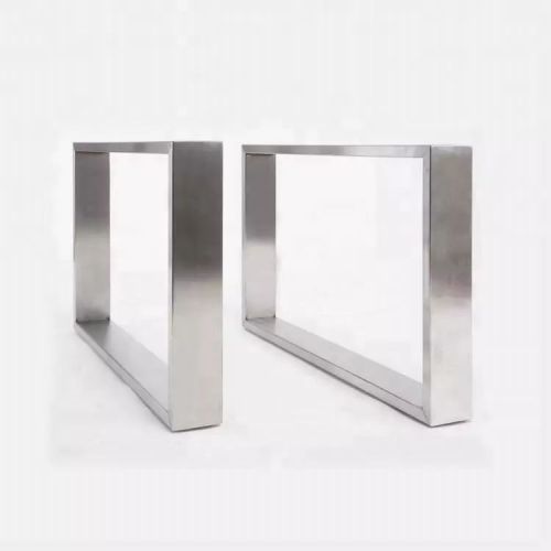 Pata de mesa de acero inoxidable en forma de U