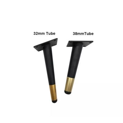 Steel Sofa Leg in Black and Gold