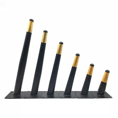 Steel Sofa Leg in Black and Gold