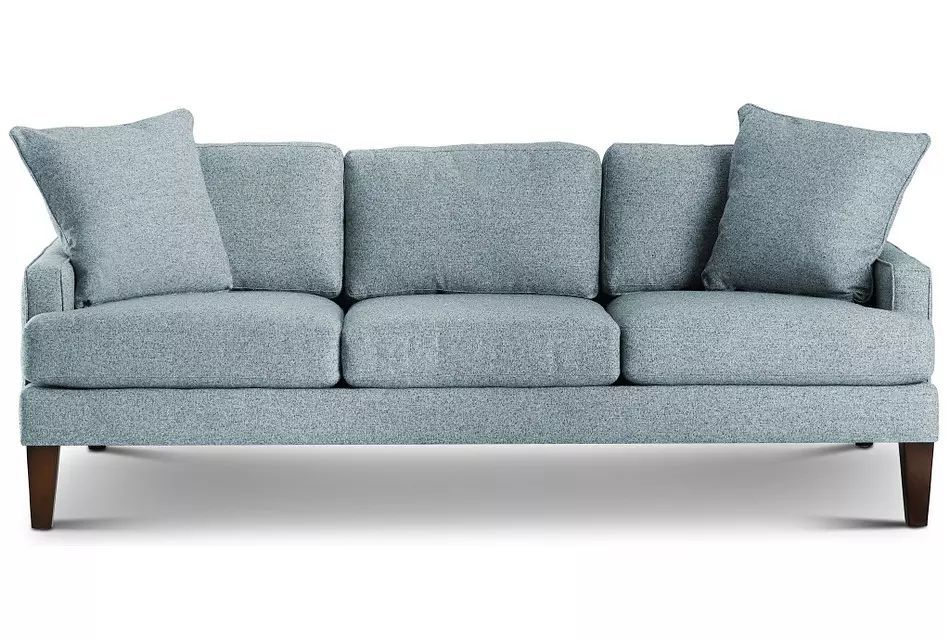 sofa with wooden legs