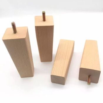 Rectangular Wooden Sofa Legs in Natural Pattern