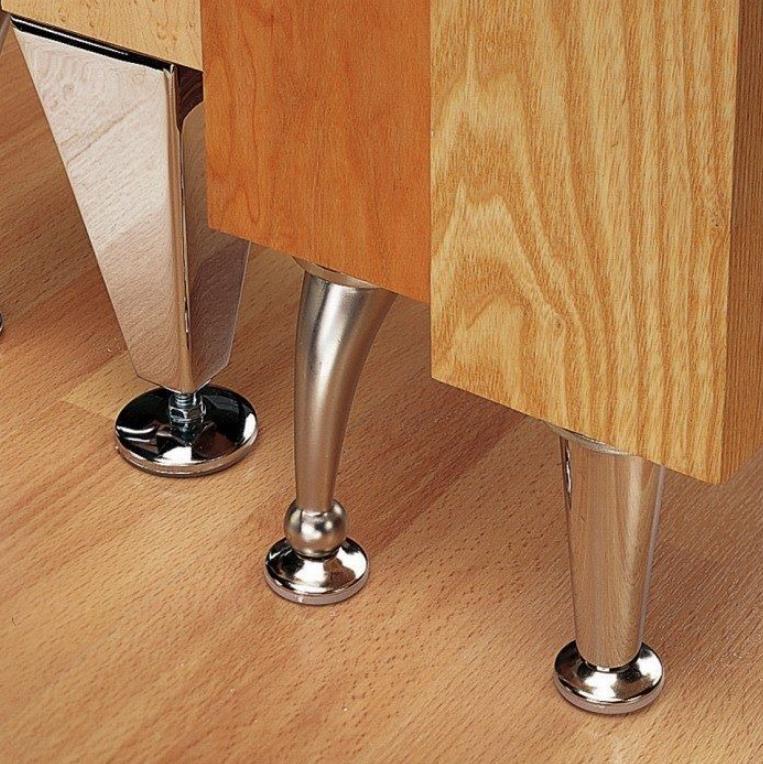 patas de mesa de acero inoxidable