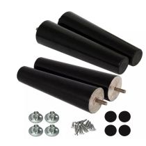 WEKIS Wooden Sofa Legs for Couch in Espresso Color