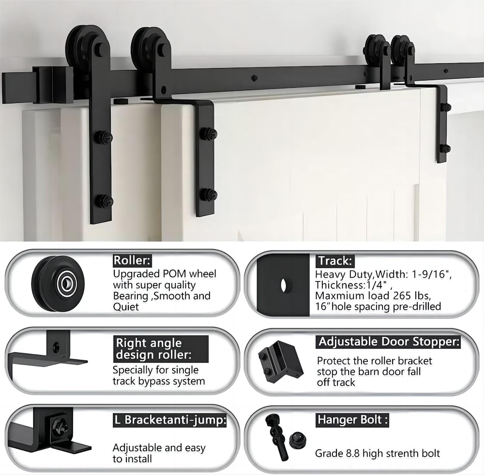 bypass sliding door hardware