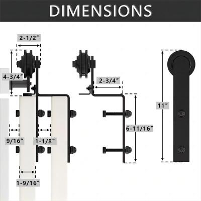 WEKIS Interior Bypass Sliding Doors Hardware