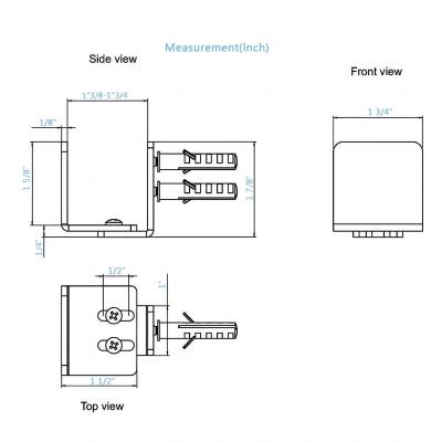 Floor Guide Stainless Steel with Adjustable Bracket