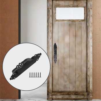 WEKIS Rustic Antique Twisted Wrought Barn Door Handle