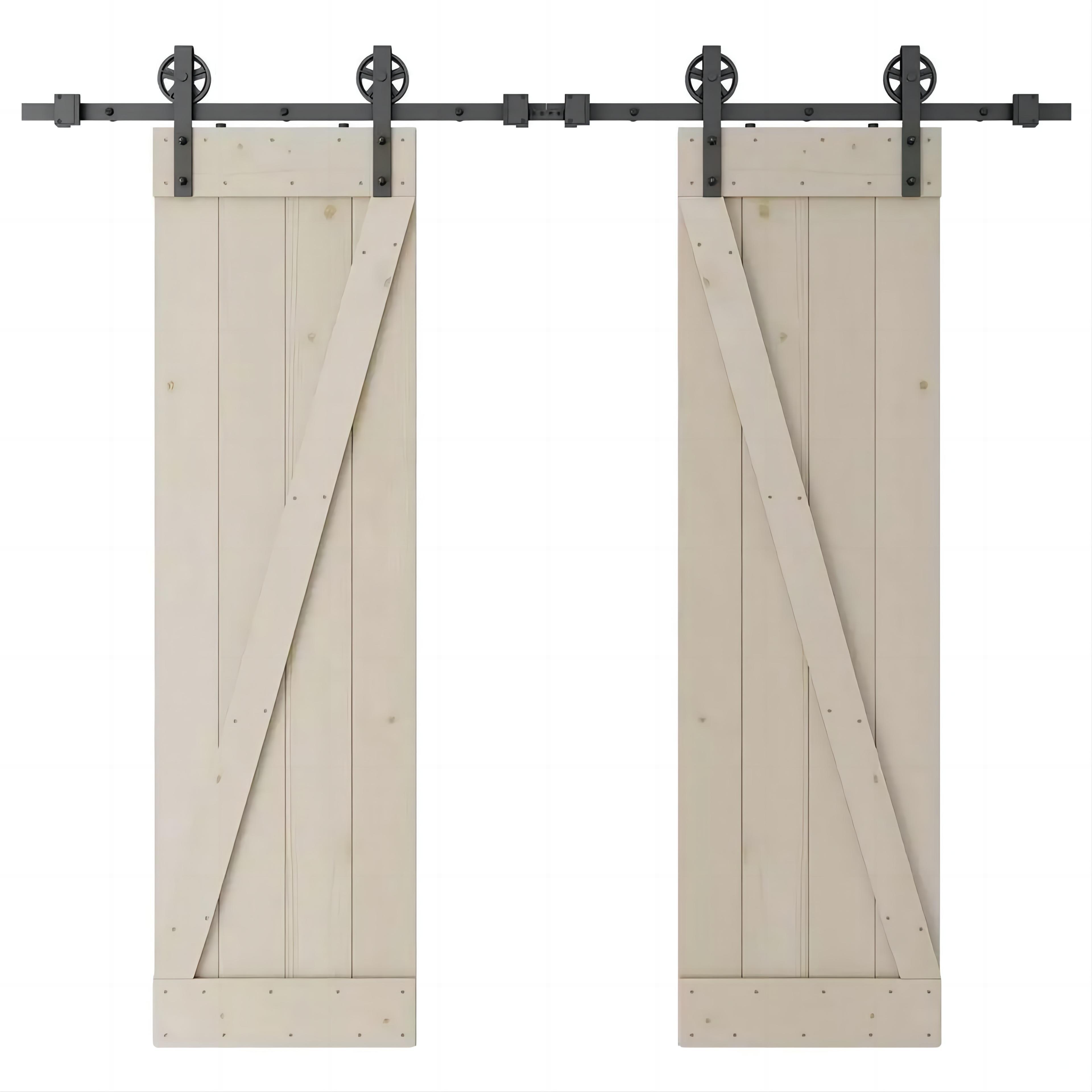 K shape wooden door