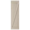 WEKIS Frameless Z-brace DIY Unfinished Solid Pine Wood Door