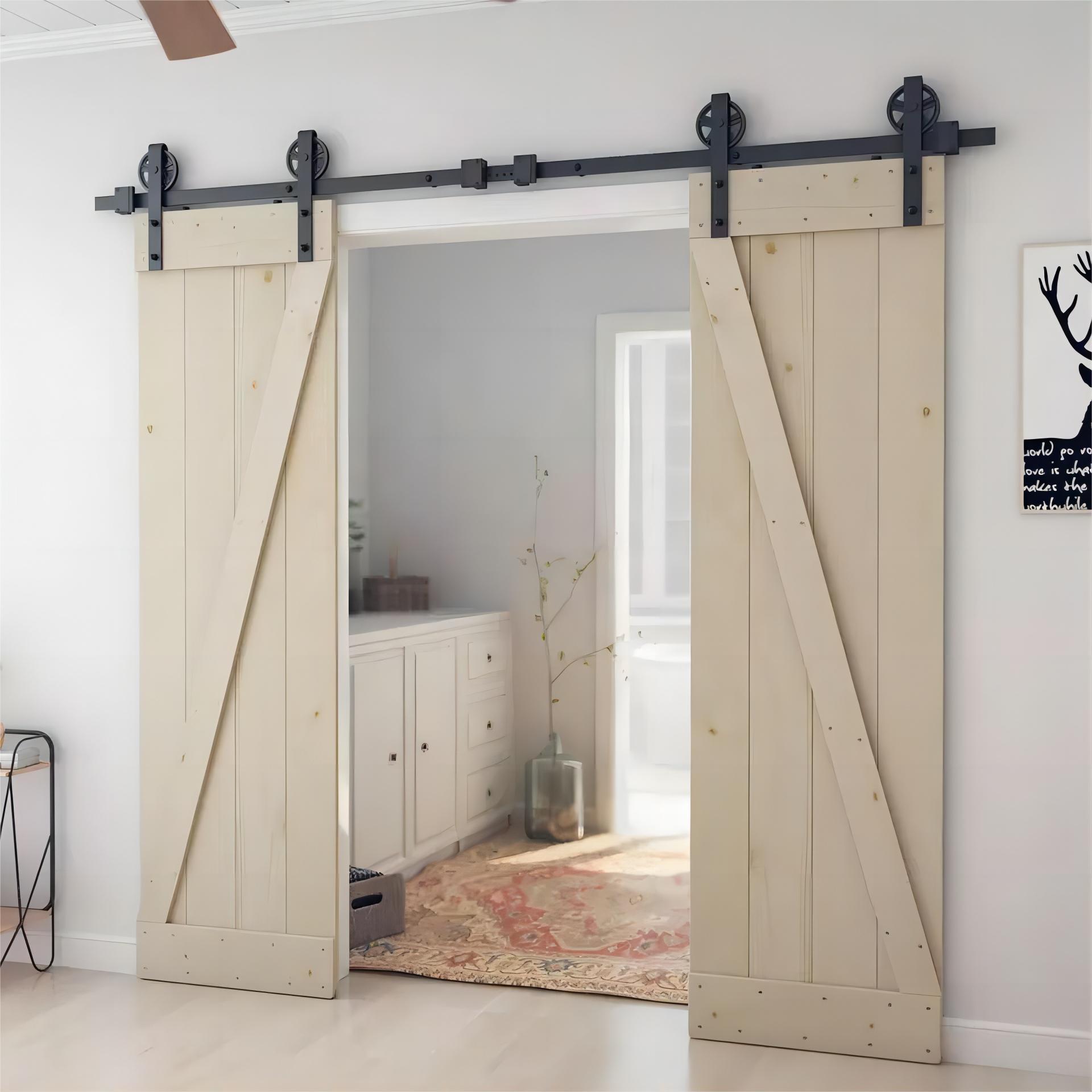 sliding wood door