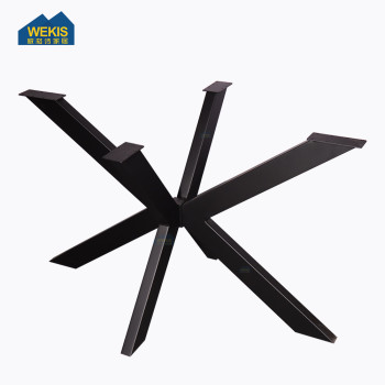 Cats Iron Metal Spider Table Leg in Black Powder Coating