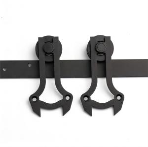 Scissor Shape Low Clearance Barn Door Hardware Kit
