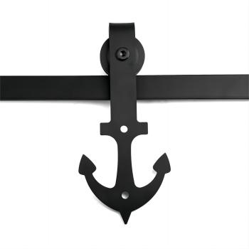 4ft. Mini Sliding Barn Door Hardware Kit for Cabinet and TV Stand Arrow Shape Hanger