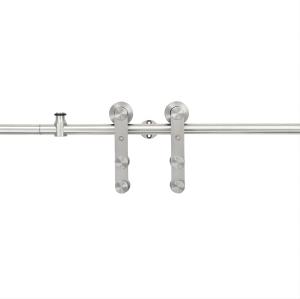 Stainless Steel Barn Sliding Door Hardware Kit I Shaped with Big Roller