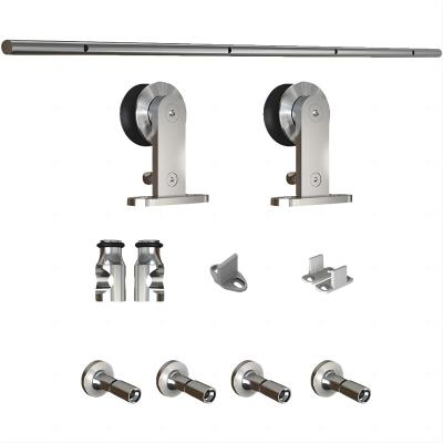 Stainless Steel Barn Sliding Door Hardware Kit I Shaped with Small Roller