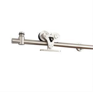 Stainless Steel Heavy Duty Top Mounted Sliding Barn Door Hardware Twin Roller