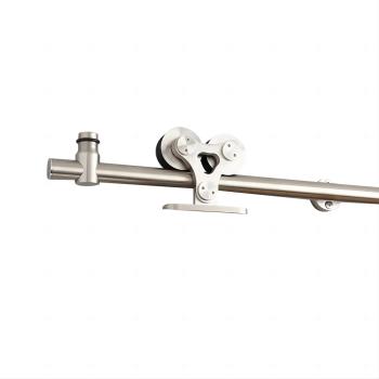 Stainless Steel Heavy Duty Top Mounted Sliding Barn Door Hardware Twin Roller