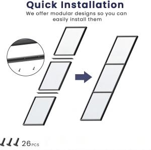 WEKIS  Tempered Glass Sliding Barn Door with Hardware Kit