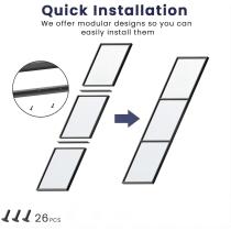 WEKIS  Tempered Glass Sliding Barn Door with Hardware Kit