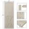 WEKIS Frameless Half X-brace DIY Unfinished Solid Pine Wood Door