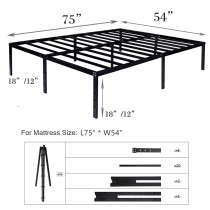 Steel Platform Bed Frame Without Screwed