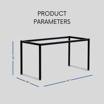 WEKIS Heavy Duty Square Steel Table Frame