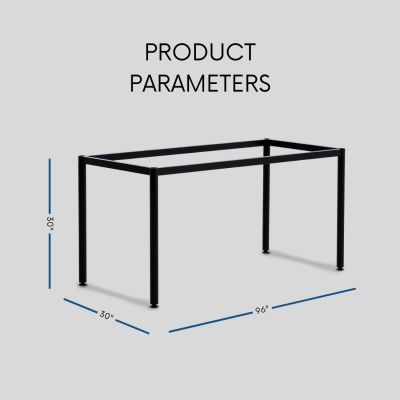 WEKIS Heavy Duty Square Steel Table Frame
