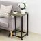 WEKIS Movable Coffee Side Table with Metal Frame